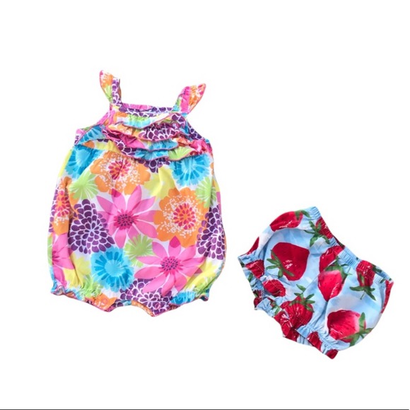 Carter’s romper and Gymboree bloomer bundle